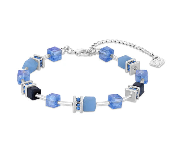 Diamond Style London - Cube Bracelet in Blue (Item code: Cubebrablue)