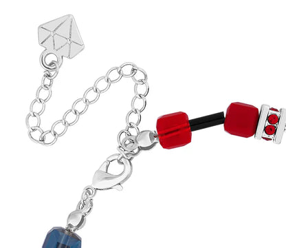Diamond Style London - Cube Bracelet in Red (Item code: Cubebrared)