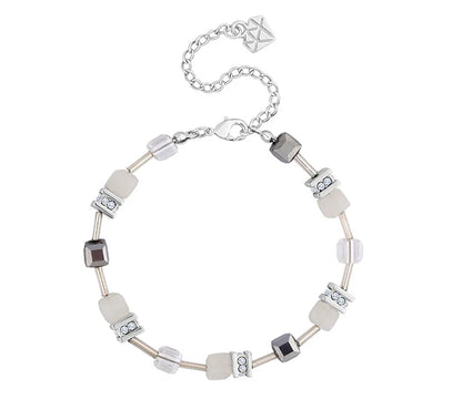 Diamond Style London - Cube Bracelet in White (Item code: Cubebrawhite)