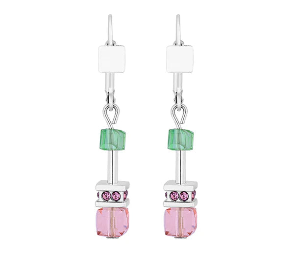 Diamond Style London - Cube Earrings in Pastel (Item code: Cubeearrpastel)