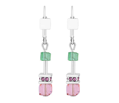 Diamond Style London - Cube Earrings in Pastel (Item code: Cubeearrpastel)