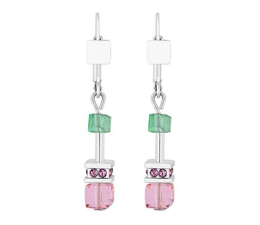 Diamond Style London - Cube Earrings in Pastel (Item code: Cubeearrpastel)