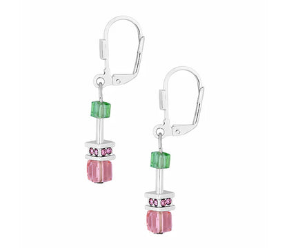 Diamond Style London - Cube Earrings in Pastel (Item code: Cubeearrpastel)