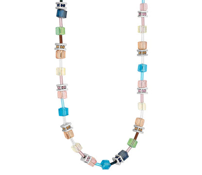 Diamond Style London - Cube Necklace in Pastel (Item code: Cubeneckpastel)