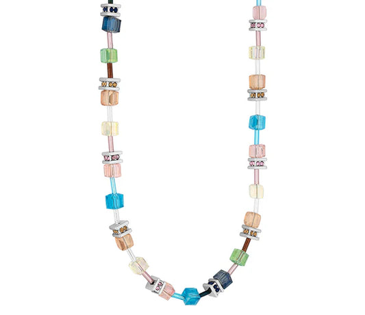 Diamond Style London - Cube Necklace in Pastel (Item code: Cubeneckpastel)