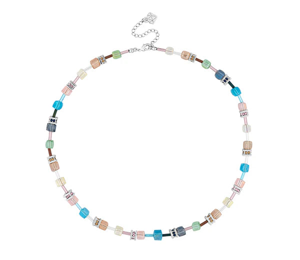 Diamond Style London - Cube Necklace in Pastel (Item code: Cubeneckpastel)