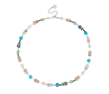 Diamond Style London - Cube Necklace in Pastel (Item code: Cubeneckpastel)