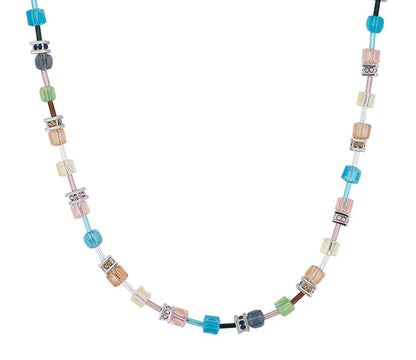 Diamond Style London - Cube Necklace in Pastel (Item code: Cubeneckpastel)
