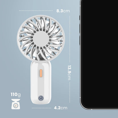 CUQOO Mini Handheld Fan – 800mAh, 3 Speeds & Portable!