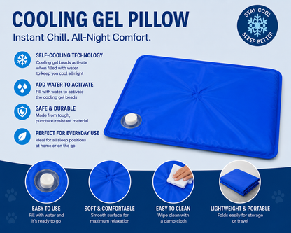 Generise Cooling Gel Pillow - 'just add water'