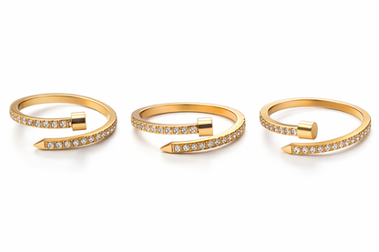 Diamond Style London - Nail Ring in Rose Gold Plating