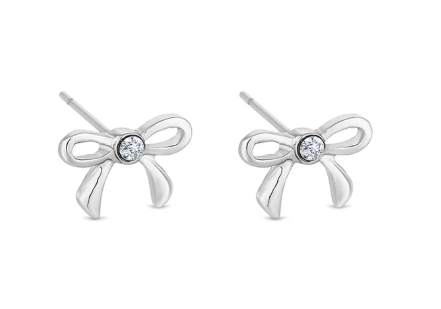 Diamond Style London - Bow Stud Earrings (Item code: Bouearr)
