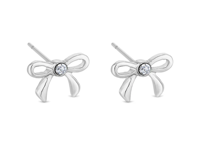 Diamond Style London - Bow Stud Earrings (Item code: Bouearr)