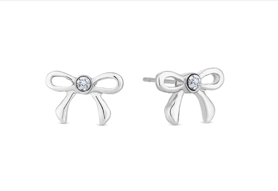 Diamond Style London - Bow Stud Earrings (Item code: Bouearr)