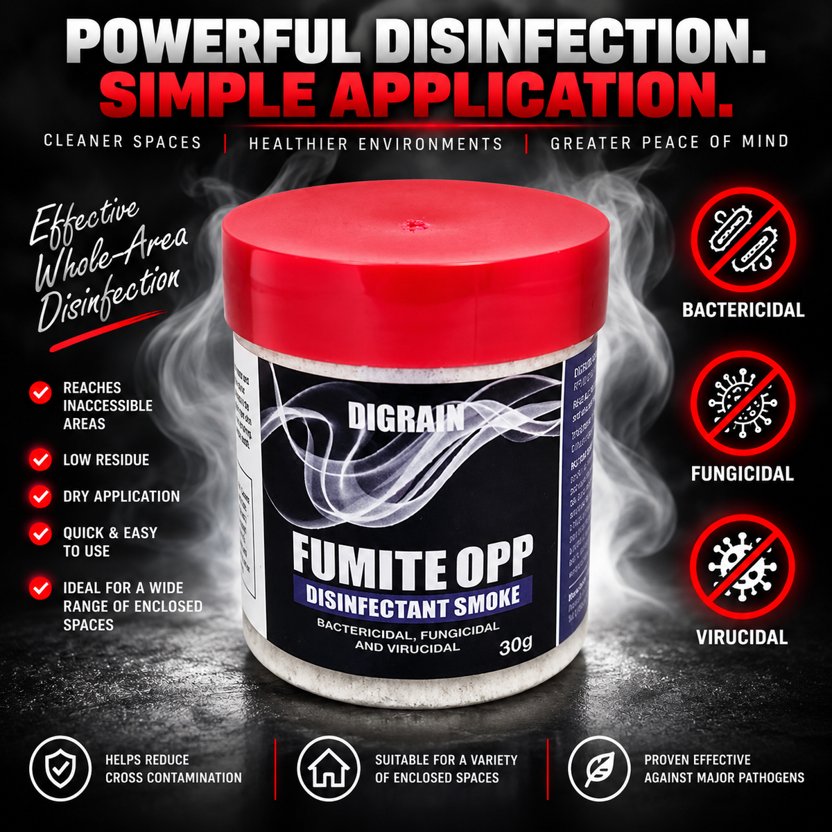Digrain Fumite Opp Disinfectant Smoke Bomb 30g