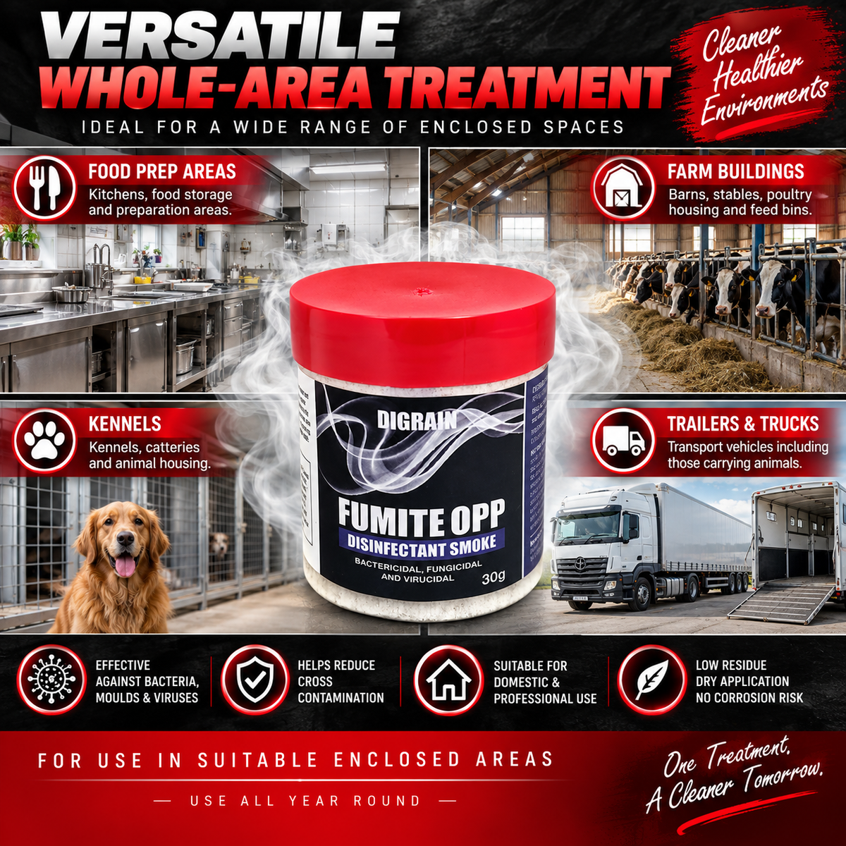 Digrain Fumite Opp Disinfectant Smoke Bomb 30g