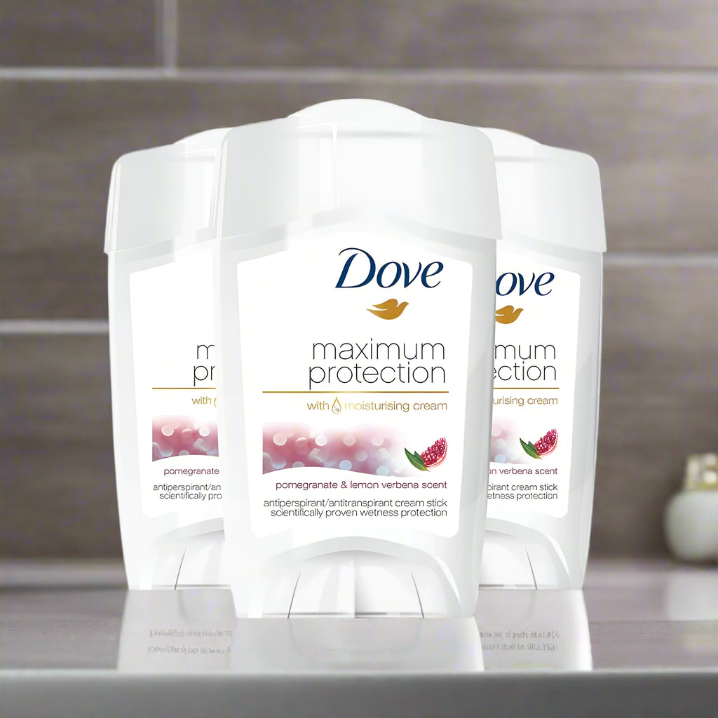 Dove Maximum Protection Go Fresh Pomegranate and Lemon Verbena Scent Anti-Perspirant Deodorant Cream 45ml