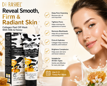 Dr Rashel Collagen Peel Off Mask With Milk and Honey