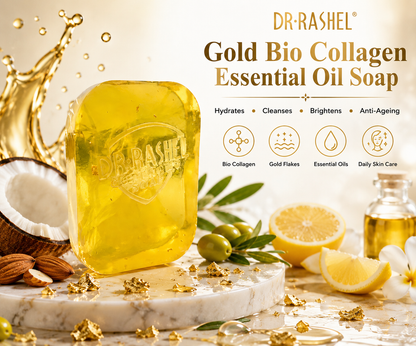 Dr Rashel Gold Bio Collagen Essential Oil Soap – Anti-Ageing & Skin Revitalising Bar