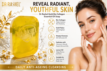 Dr Rashel Gold Bio Collagen Essential Oil Soap – Anti-Ageing & Skin Revitalising Bar