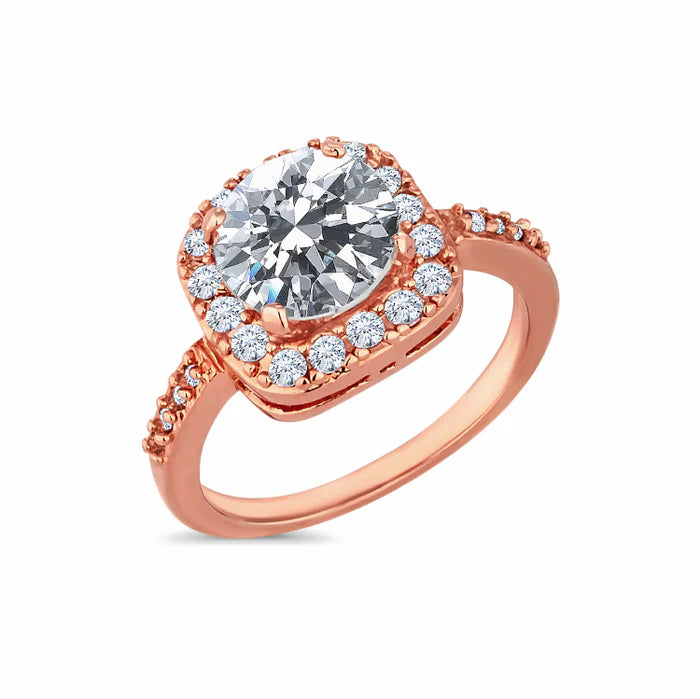 Diamond Style London Rings - Rose Gold Affinity Ring - US 6 / UK M