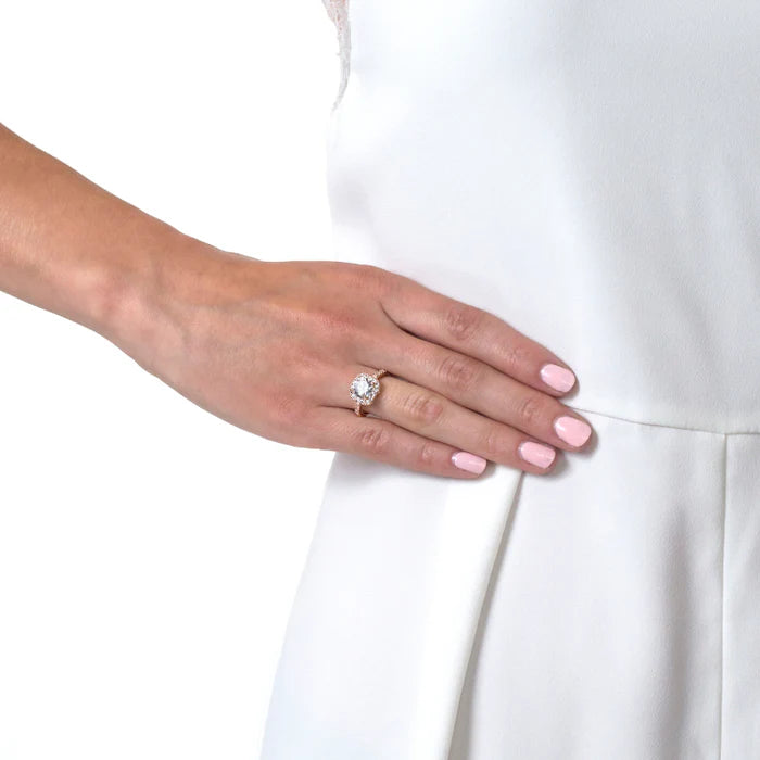 Diamond Style London Rings - Rose Gold Affinity Ring - US 6 / UK M