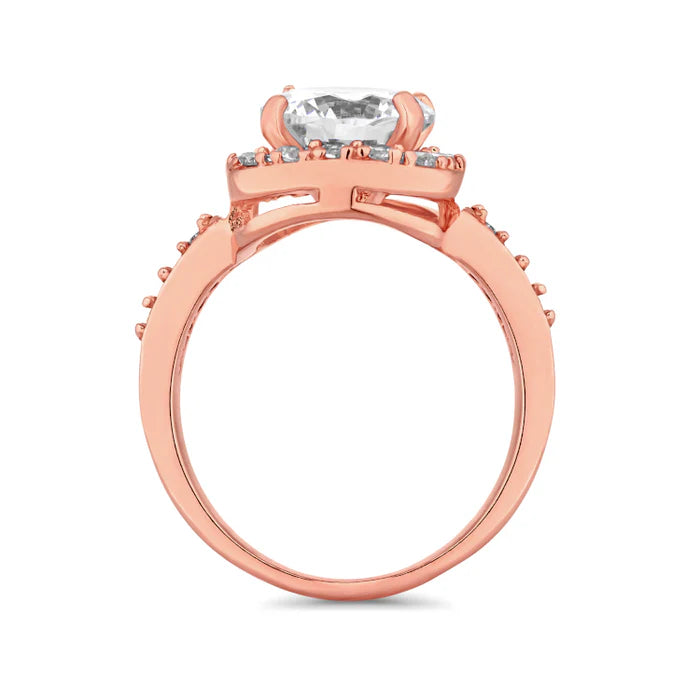 Diamond Style London Rings - Rose Gold Affinity Ring - US 6 / UK M