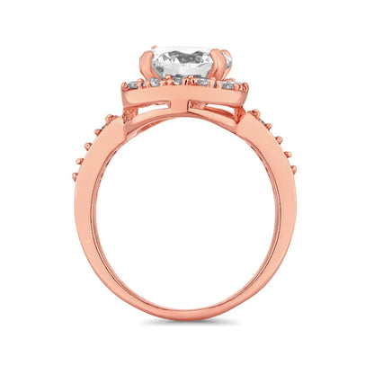Diamond Style London Rings - Rose Gold Affinity Ring - US 6 / UK M