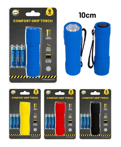 Generise Comfort Grip 9 LED Torch with Wrist Strap- Batteries Included