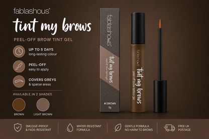 Fablashous Tint My Brows™ Peel-Off Eyebrow Tint Gel | Long-Lasting Brow Tattoo