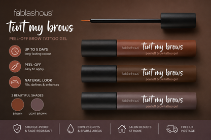 Fablashous Tint My Brows™ Peel-Off Eyebrow Tint Gel | Long-Lasting Brow Tattoo