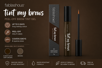Fablashous Tint My Brows™ Peel-Off Eyebrow Tint Gel | Long-Lasting Brow Tattoo