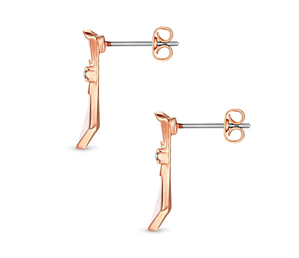 Diamond Style London - Fan earrings in rose gold plating (Item code: Fanearrrose)