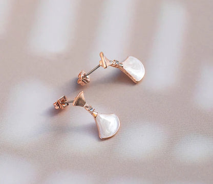 Diamond Style London - Fan earrings in rose gold plating (Item code: Fanearrrose)