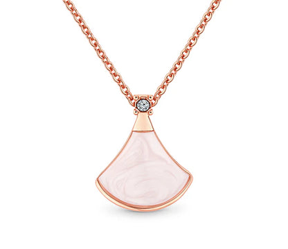 Diamond Style London - Fan pendant in rose gold plating (Item code: Fanpenrose)