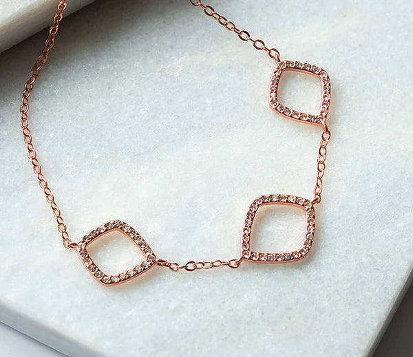 Diamond Style London - Fantasy Bracelet in Rose Gold Plating (Item code: Fantasybrarose)