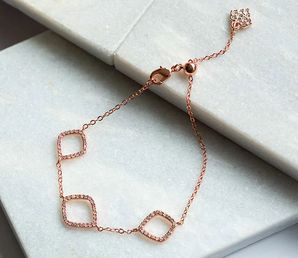 Diamond Style London - Fantasy Bracelet in Rose Gold Plating (Item code: Fantasybrarose)