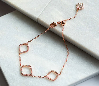 Diamond Style London - Fantasy Bracelet in Rose Gold Plating (Item code: Fantasybrarose)