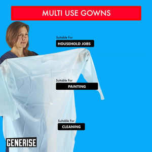 Generise Fluid Resistant Isolation Gown - Blue