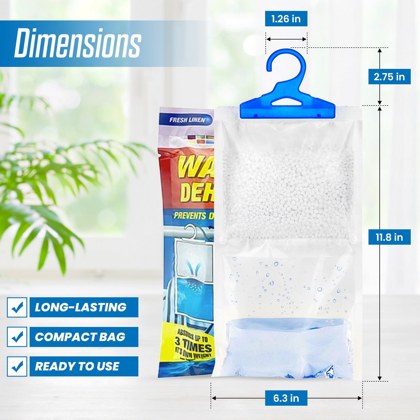 Hanging Wardrobe Dehumidifiers – Citrus, Lavender & Fresh Linen