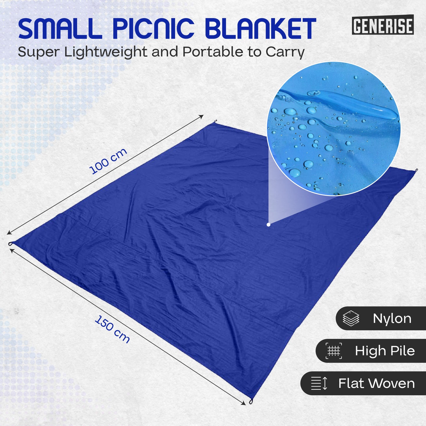 Generise Pocket Size Picnic Blanket and Camping Blanket