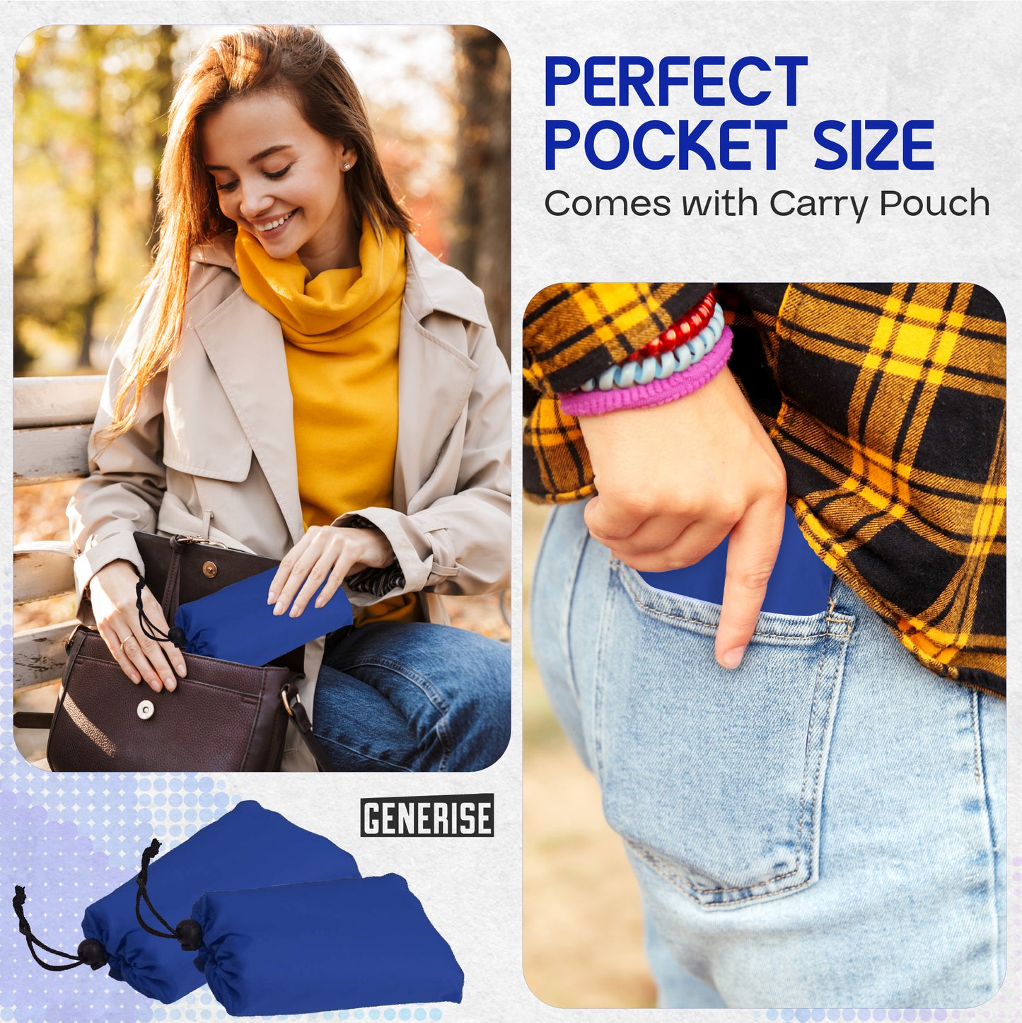 Generise Pocket Size Picnic Blanket and Camping Blanket