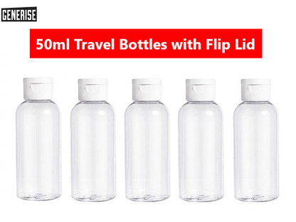50ml Empty Refillable Bottle with Flip Lid