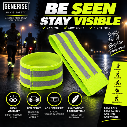 Generise Hi Vis Reflective Arm and Ankle Band - Single (NOT PAIR)