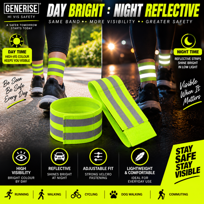 Generise Hi Vis Reflective Arm and Ankle Band - Single (NOT PAIR)
