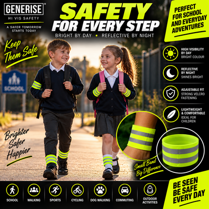 Generise Hi Vis Reflective Arm and Ankle Band - Single (NOT PAIR)