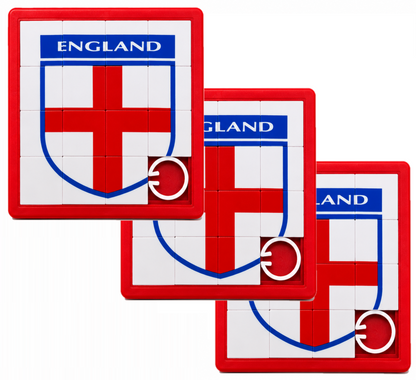 England Flag Sliding Puzzle – Football Party Bag Toy & Travel Game