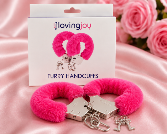 Loving Joy Furry Pink Handcuffs | Soft, Playful & Adjustable