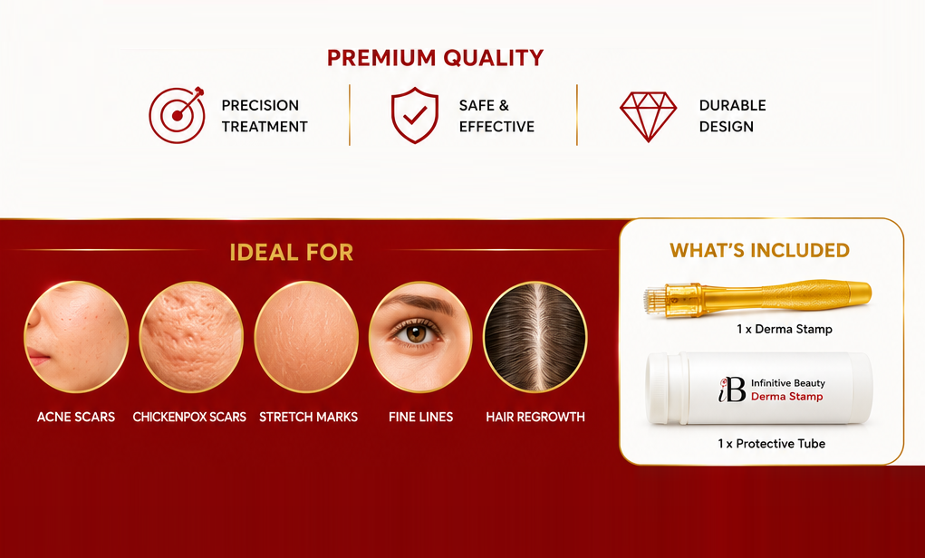 Infinitive Beauty Professional Titanium Microneedle Derma Needle Stamp