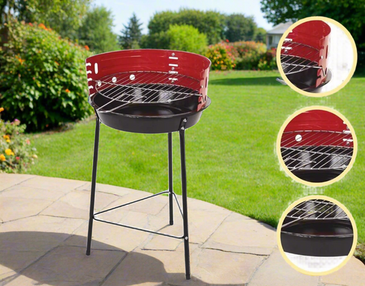 Generise Portable Round Chargrill BBQ Grill Set